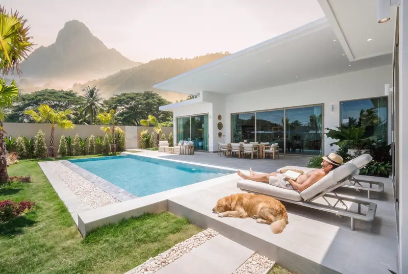 Siesta by the pool